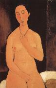 Amedeo Modigliani Seated unde with necklace Spain oil painting artist